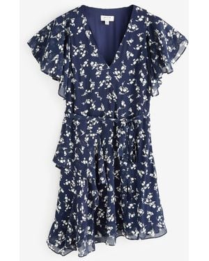 Jigsaw Swirl Posy Mini Dress - Blue