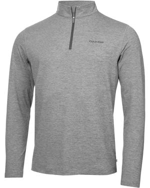 Calvin Klein Calvin Klein Golf Newport Quarter Zip Sweatshirt - Gray