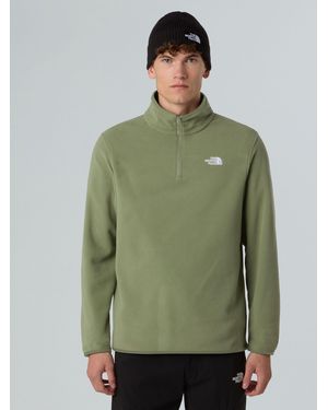 The North Face Glacier Quarter Zip Fleece - Green