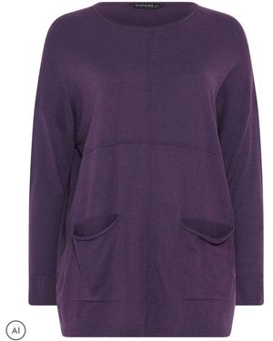 Evans Pocket Sweater - Purple
