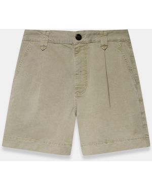 Mint Velvet Pleated Chino Utility Shorts - Natur