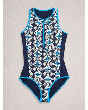 White Stuff Bay Swimsuit - Blue