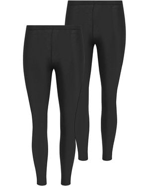PixieGirl Petite Pixiegirl Petite Basic Leggings 2 Pack - Black