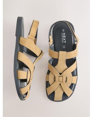 Next Forever Comfort Leather Fisherman Flats - Multicolor