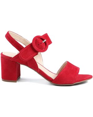 Jones Bootmaker Garnett Smart Leather Sandals - Red