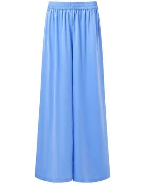 French Connection Damasco Air Flow Poly Wide Pants - Blue