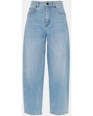 Whistles Stretch Barrel Leg Jeans - Blue