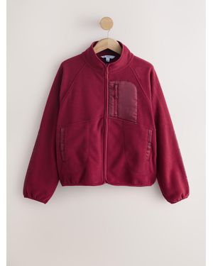 Next Zip Through Sports Fleece - Red