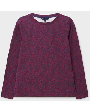 Crew Cassandra Printed Top - Purple