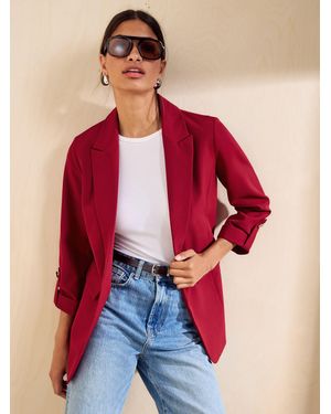 Friends Like These Edge To Edge Tailored Sleeve Detail Blazer