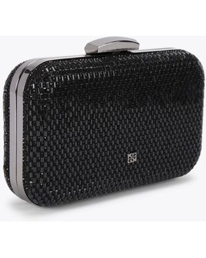 KG by Kurt Geiger Box Clutch Fleur Box Bag - Black