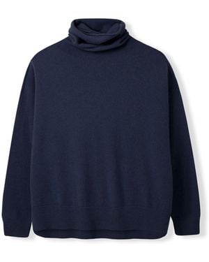 Celtic & Co. Studio Slouchy Roll Neck Sweater - Blue