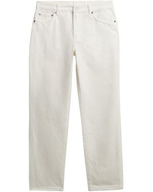 Superdry Mid Rise Straight Jeans - White