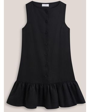 Hobbs Ilana Linen Dress - Black