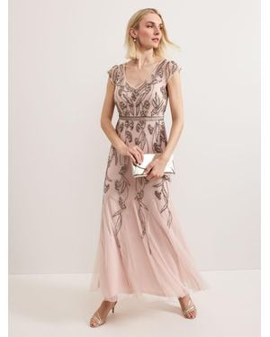 trish beaded dress Tshego : Silver Rhinestone Dress