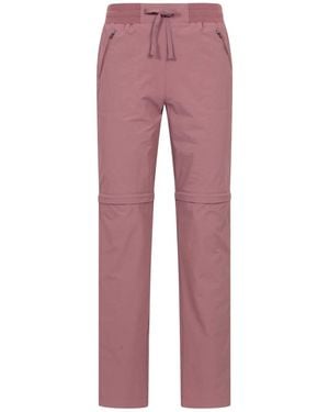 Mountain Warehouse Explorer Zip-Off Quick Drying Uv Pants - Red