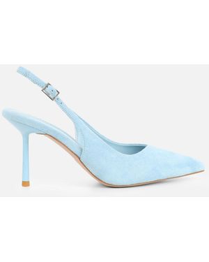 SIMMI Heky Slingback Court Shoes - Blue