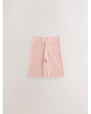 Next Blush Shaping Stretch Lace Thigh Smoother Shorts - Pink