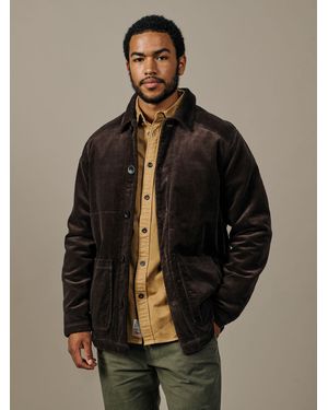 aubi Tothby Cord Car Coat - Brown