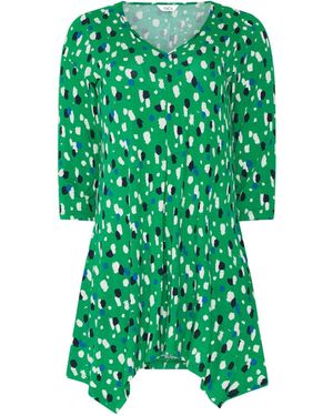 M Com Hanky Hem Top - Green