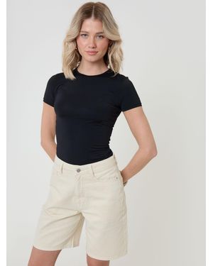 Threadbare Denim Bermuda Shorts - Blue