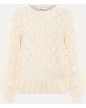 Phase Eight Fern Pointele Sweater - Natural