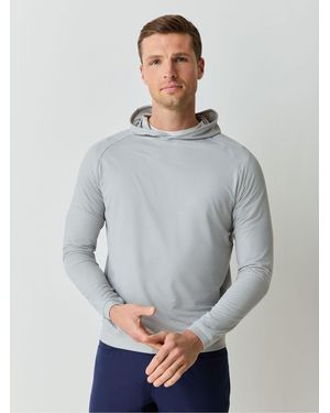 Peter Millar Peter Millar Pine Houndstooth Performance Hoodie - Gray