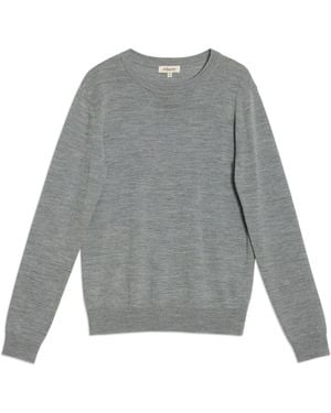 Albaray Merino Crew Neck Sweater - Gray