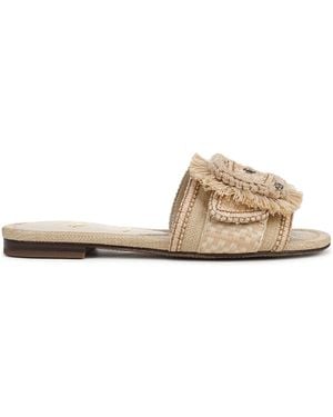 Sam Edelman Sam Edelman Summer Sand Multi Bambi Playa Regular Fit Slides - Natural