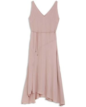 BOSS Fit And Flare Midi Dress - Pink