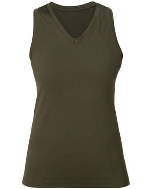 Sweaty Betty Athlete V-Neck Seamless Workout Tank Top - Green