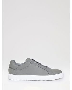 Threadbare Faux Suede Court Sneakers - White