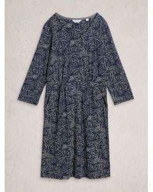 White Stuff Tallie Jersey Dress - Blue