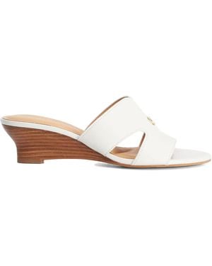 Dune Wide Fit Kacie Wedges - White