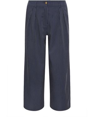 PixieGirl Petite Pinstripe Wide Leg Pants - Blue