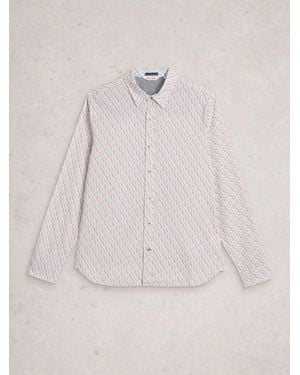 White Stuff Salcombe Long Sleeve Shirt - Natural
