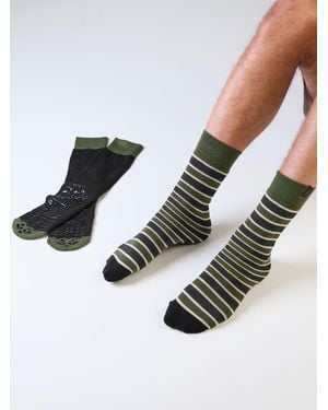Totes Original Slipper-Sox Socks 2 Pack - Gray