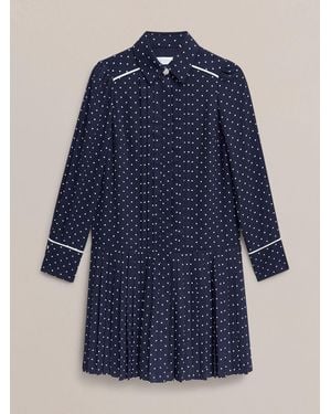 Hobbs Francesca Dress - Blue