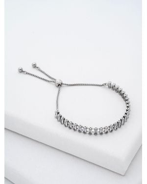 Ted Baker Tone Isabela Kristall Baguette Verstellbares Armbandeinheitsgröße - Mettallic