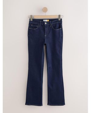 Next Rinse Mid Rise Super Soft Stretch Bootcut Jeans - Blue