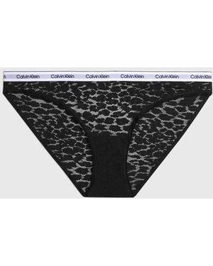 Calvin Klein Calvin Klein Lace Bikini Briefs - Black