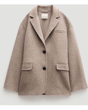 Hush Pure Wool Double Faced Blazer - Natural