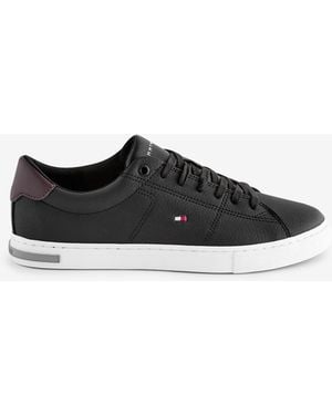Tommy Hilfiger Essential Leather Detail Sneakers - White