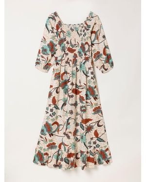 FatFace Fatface Adele Midi Dress - White