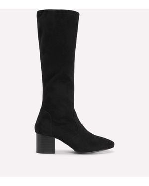 Boden Block Heel Stretch Boots - Black