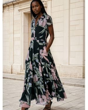 Religion Ava Maxi Occasion Shirt Dress - Natural
