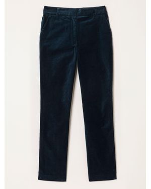 FatFace Fatface Mabel Velvet Tailored Pants - Blue