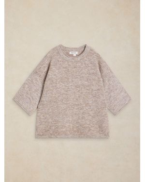 White Stuff Kate Knitted T-Shirt - Natural