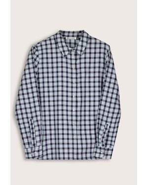 Baukjen Graca Cotton Check Shirt Check - Blue
