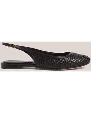 Hobbs Georgia Woven Leather Flat Slingback - Natural
